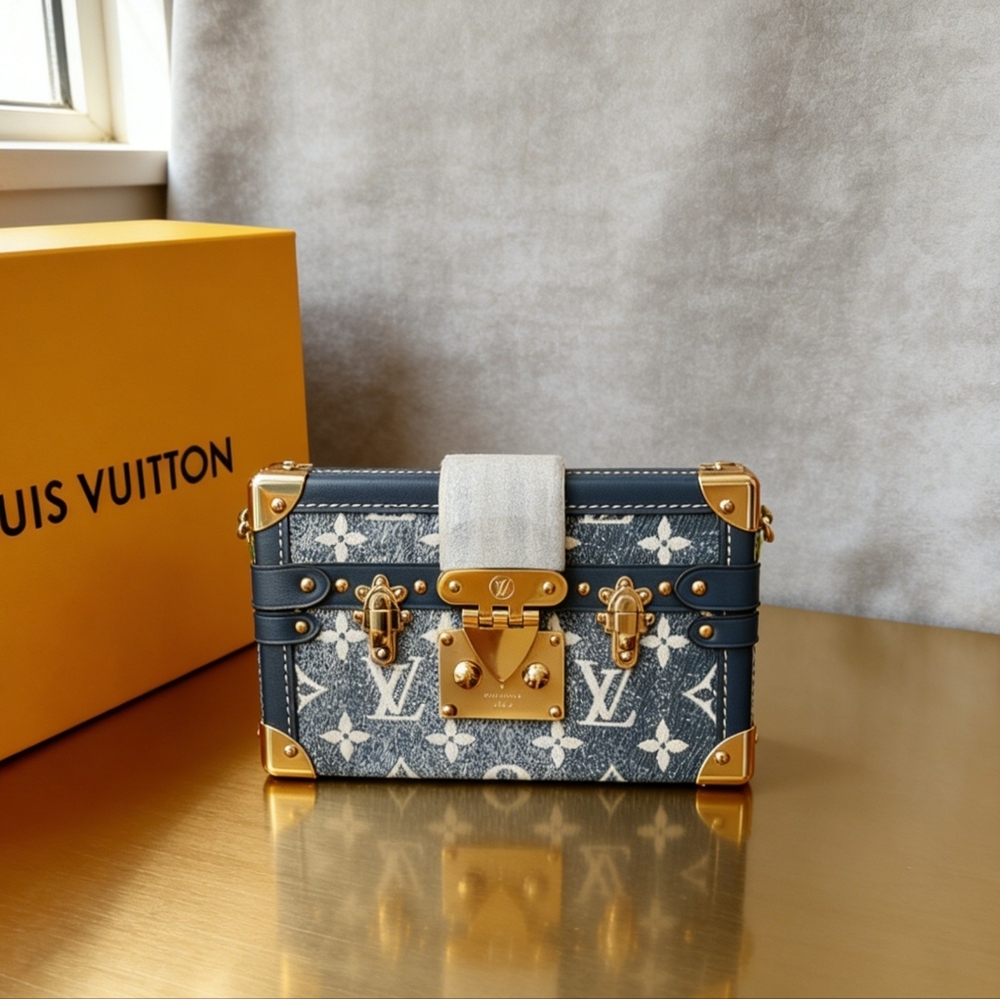 Louis Vuitton Petite Malle Monogram Jacquard Denim